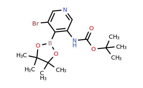 Tert-butyl 5-bromo-4-(4,4,5,5-tetramethyl-1,3,2-dioxaborolan-2-YL)pyridin-3-ylcarbamate