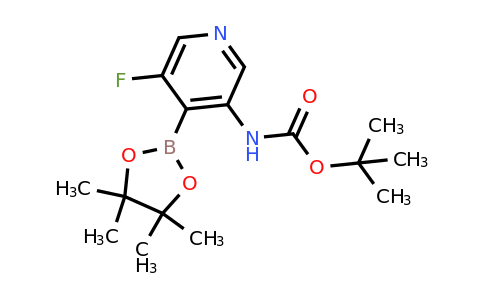 Tert-butyl 5-fluoro-4-(4,4,5,5-tetramethyl-1,3,2-dioxaborolan-2-YL)pyridin-3-ylcarbamate