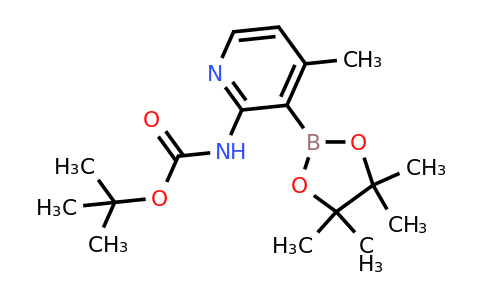 Tert-butyl 4-methyl-3-(4,4,5,5-tetramethyl-1,3,2-dioxaborolan-2-YL)pyridin-2-ylcarbamate