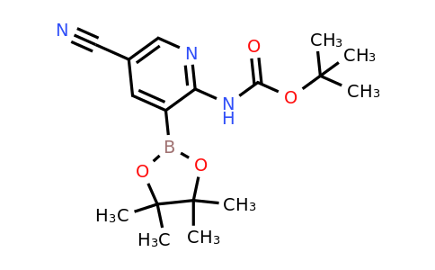 Tert-butyl 5-cyano-3-(4,4,5,5-tetramethyl-1,3,2-dioxaborolan-2-YL)pyridin-2-ylcarbamate