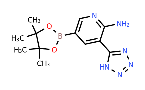 5-(4,4,5,5-Tetramethyl-1,3,2-dioxaborolan-2-YL)-3-(tetrazol-5-YL)pyridin-2-amine