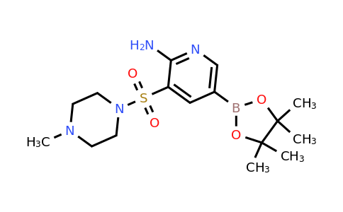 3-(4-Methylpiperazin-1-ylsulfonyl)-5-(4,4,5,5-tetramethyl-1,3,2-dioxaborolan-2-YL)pyridin-2-amine