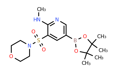 N-methyl-3-(morpholinosulfonyl)-5-(4,4,5,5-tetramethyl-1,3,2-dioxaborolan-2-YL)pyridin-2-amine