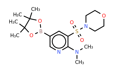 N,N-dimethyl-3-(morpholinosulfonyl)-5-(4,4,5,5-tetramethyl-1,3,2-dioxaborolan-2-YL)pyridin-2-amine