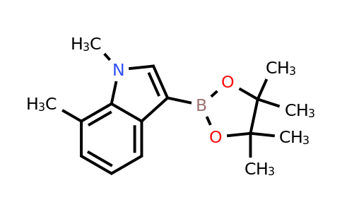 1,7-Dimethyl-3-(4,4,5,5-tetramethyl-1,3,2-dioxaborolan-2-YL)-indole
