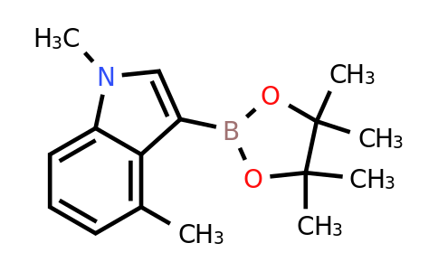 1,4-Dimethyl-3-(4,4,5,5-tetramethyl-1,3,2-dioxaborolan-2-YL)-indole
