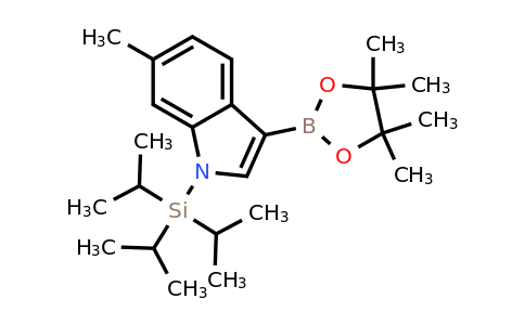 6-Methyl-3-(4,4,5,5-tetramethyl-1,3,2-dioxaborolan-2-YL)-1-(triisopropylsilyl)-indole