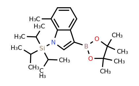 7-Methyl-3-(4,4,5,5-tetramethyl-1,3,2-dioxaborolan-2-YL)-1-(triisopropylsilyl)-indole