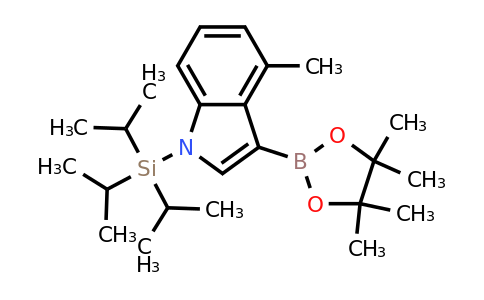 4-Methyl-3-(4,4,5,5-tetramethyl-1,3,2-dioxaborolan-2-YL)-1-(triisopropylsilyl)-indole