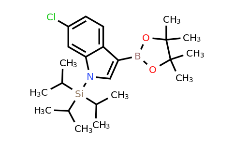 6-Chloro-3-(4,4,5,5-tetramethyl-1,3,2-dioxaborolan-2-YL)-1-(triisopropylsilyl)-indole
