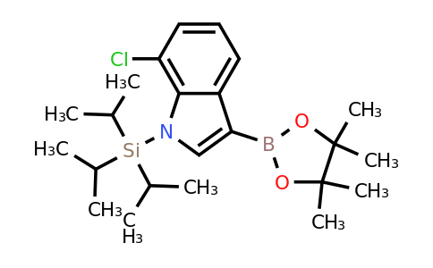 7-Chloro-3-(4,4,5,5-tetramethyl-1,3,2-dioxaborolan-2-YL)-1-(triisopropylsilyl)-indole