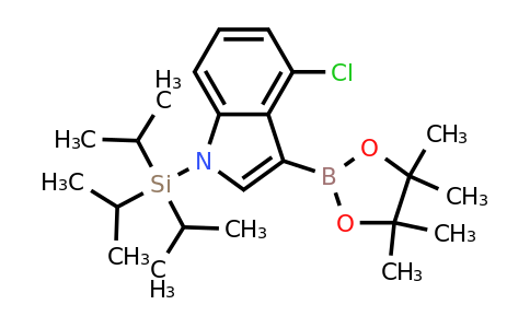 4-Chloro-3-(4,4,5,5-tetramethyl-1,3,2-dioxaborolan-2-YL)-1-(triisopropylsilyl)-indole