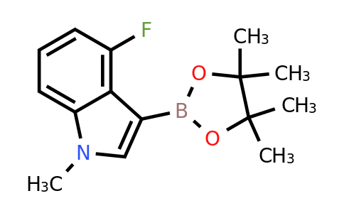 4-Fluoro-1-methyl-3-(4,4,5,5-tetramethyl-1,3,2-dioxaborolan-2-YL)-indole