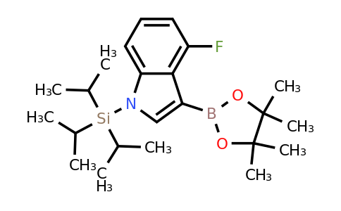 4-Fluoro-3-(4,4,5,5-tetramethyl-1,3,2-dioxaborolan-2-YL)-1-(triisopropylsilyl)-indole
