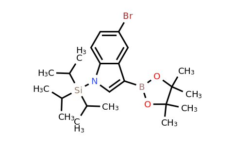 5-Bromo-3-(4,4,5,5-tetramethyl-1,3,2-dioxaborolan-2-YL)-1-(triisopropylsilyl)-indole