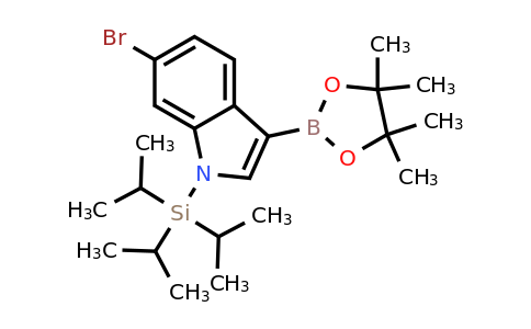 6-Bromo-3-(4,4,5,5-tetramethyl-1,3,2-dioxaborolan-2-YL)-1-(triisopropylsilyl)-indole