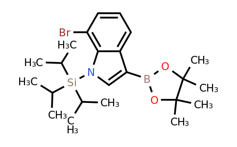 7-Bromo-3-(4,4,5,5-tetramethyl-1,3,2-dioxaborolan-2-YL)-1-(triisopropylsilyl)-indole