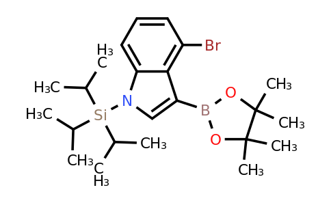 4-Bromo-3-(4,4,5,5-tetramethyl-1,3,2-dioxaborolan-2-YL)-1-(triisopropylsilyl)-indole