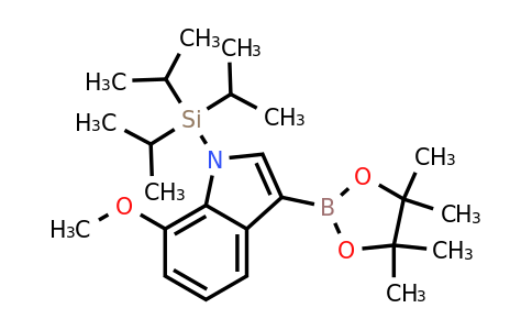 7-Methoxy-3-(4,4,5,5-tetramethyl-1,3,2-dioxaborolan-2-YL)-1-(triisopropylsilyl)-indole