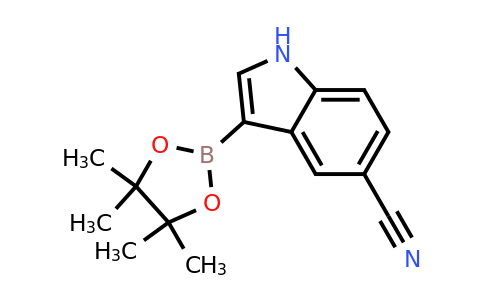 3-(4,4,5,5-Tetramethyl-1,3,2-dioxaborolan-2-YL)-indole-5-carbonitrile