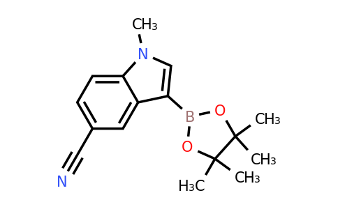 1-Methyl-3-(4,4,5,5-tetramethyl-1,3,2-dioxaborolan-2-YL)-indole-5-carbonitrile