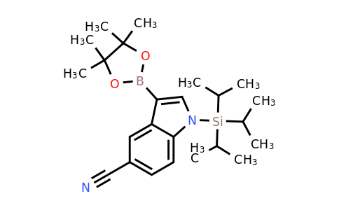 3-(4,4,5,5-Tetramethyl-1,3,2-dioxaborolan-2-YL)-1-(triisopropylsilyl)-indole-5-carbonitrile