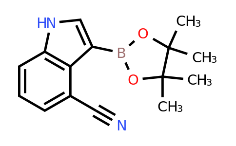 3-(4,4,5,5-Tetramethyl-1,3,2-dioxaborolan-2-YL)-indole-4-carbonitrile