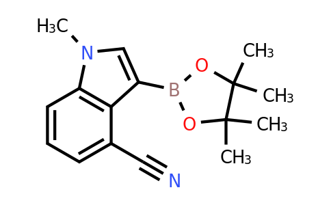 1-Methyl-3-(4,4,5,5-tetramethyl-1,3,2-dioxaborolan-2-YL)-indole-4-carbonitrile