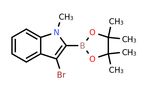 3-Bromo-1-methyl-2-(4,4,5,5-tetramethyl-1,3,2-dioxaborolan-2-YL)-indole