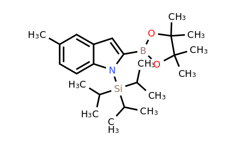 5-Methyl-2-(4,4,5,5-tetramethyl-1,3,2-dioxaborolan-2-YL)-1-(triisopropylsilyl)-indole
