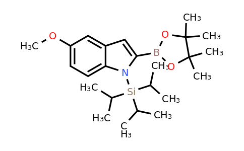 5-Methoxy-2-(4,4,5,5-tetramethyl-1,3,2-dioxaborolan-2-YL)-1-(triisopropylsilyl)-indole