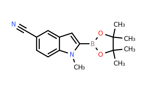 1-Methyl-2-(4,4,5,5-tetramethyl-1,3,2-dioxaborolan-2-YL)-indole-5-carbonitrile