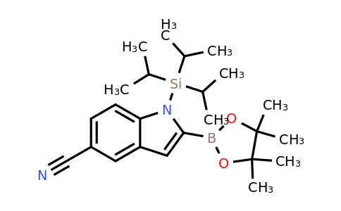 2-(4,4,5,5-Tetramethyl-1,3,2-dioxaborolan-2-YL)-1-(triisopropylsilyl)-indole-5-carbonitrile