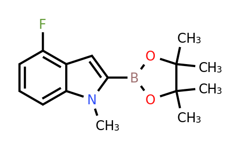 4-Fluoro-1-methyl-2-(4,4,5,5-tetramethyl-1,3,2-dioxaborolan-2-YL)-indole