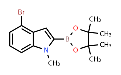 4-Bromo-1-methyl-2-(4,4,5,5-tetramethyl-1,3,2-dioxaborolan-2-YL)-indole