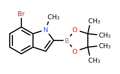 7-Bromo-1-methyl-2-(4,4,5,5-tetramethyl-1,3,2-dioxaborolan-2-YL)-indole
