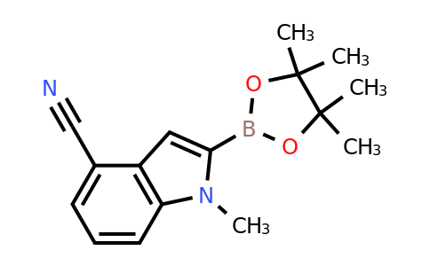 1-Methyl-2-(4,4,5,5-tetramethyl-1,3,2-dioxaborolan-2-YL)-indole-4-carbonitrile