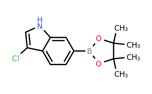3-Chloro-6-(4,4,5,5-tetramethyl-1,3,2-dioxaborolan-2-YL)-indole