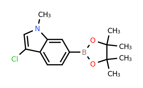 3-Chloro-1-methyl-6-(4,4,5,5-tetramethyl-1,3,2-dioxaborolan-2-YL)-indole