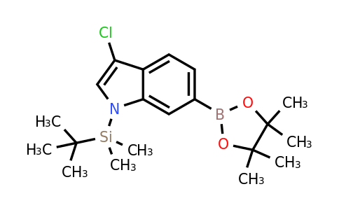 1-(Tert-butyldimethylsilyl)-3-chloro-6-(4,4,5,5-tetramethyl-1,3,2-dioxaborolan-2-YL)-indole