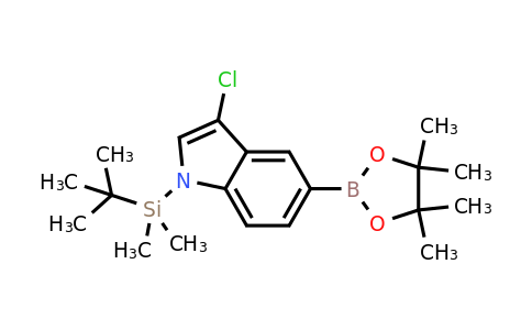 1-(Tert-butyldimethylsilyl)-3-chloro-5-(4,4,5,5-tetramethyl-1,3,2-dioxaborolan-2-YL)-indole