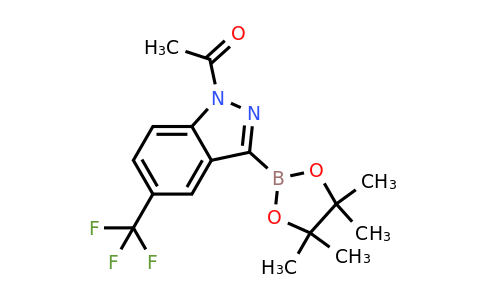 1-(3-(4,4,5,5-Tetramethyl-1,3,2-dioxaborolan-2-YL)-5-(trifluoromethyl)-indazol-1-YL)ethanone