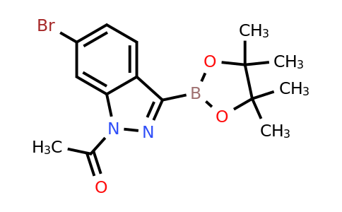 1-(6-Bromo-3-(4,4,5,5-tetramethyl-1,3,2-dioxaborolan-2-YL)-indazol-1-YL)ethanone