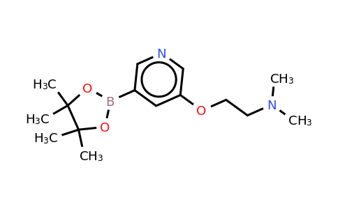 N,N-dimethyl-2-(5-(4,4,5,5-tetramethyl-1,3,2-dioxaborolan-2-YL)pyridin-3-yloxy)ethanamine