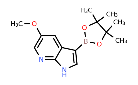 5-Methoxy-3-(4,4,5,5-tetramethyl-1,3,2-dioxaborolan-2-YL)-pyrrolo[2,3-B]pyridine