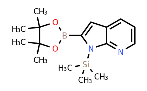 2-(4,4,5,5-Tetramethyl-1,3,2-dioxaborolan-2-YL)-1-(trimethylsilyl)-pyrrolo[2,3-B]pyridine
