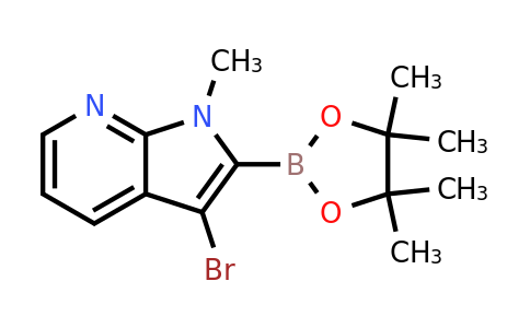 3-Bromo-1-methyl-2-(4,4,5,5-tetramethyl-1,3,2-dioxaborolan-2-YL)-pyrrolo[2,3-B]pyridine