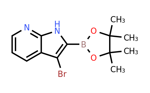 3-Bromo-2-(4,4,5,5-tetramethyl-1,3,2-dioxaborolan-2-YL)-pyrrolo[2,3-B]pyridine