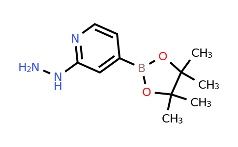 2-Hydrazinyl-4-(4,4,5,5-tetramethyl-1,3,2-dioxaborolan-2-YL)pyridine