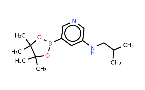 N-isobutyl-5-(4,4,5,5-tetramethyl-1,3,2-dioxaborolan-2-YL)pyridin-3-amine